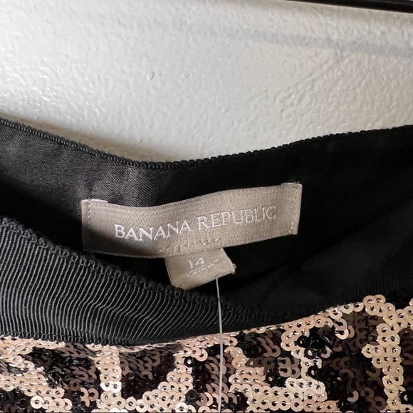 Banana Republic Sequin Leopard Print Mini Skirt NWT Size 14 - Picture 15 of 15